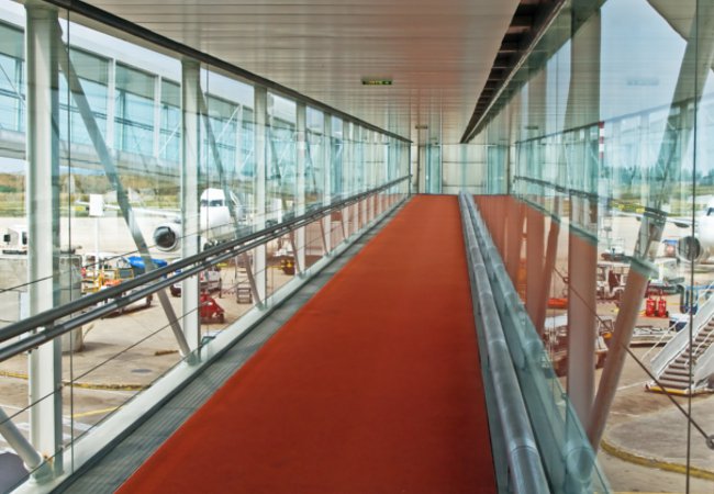 An airport walkway at CDG | Shutterstock Fedor Selivanov
