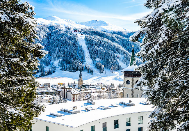 Both on and off Ski, it all happens in Davos | Shutterstock