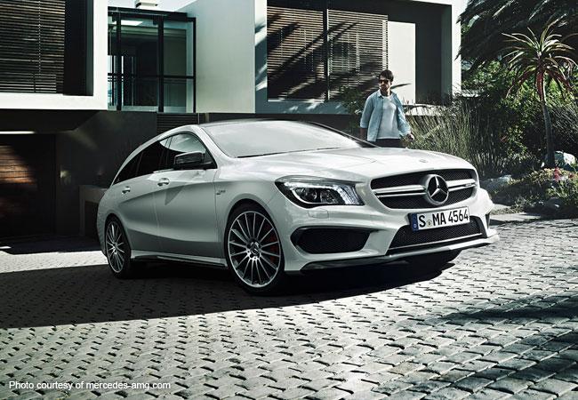 The Mercedes- Benz CLA 45 AMG, brought to you from a world of wealth and class