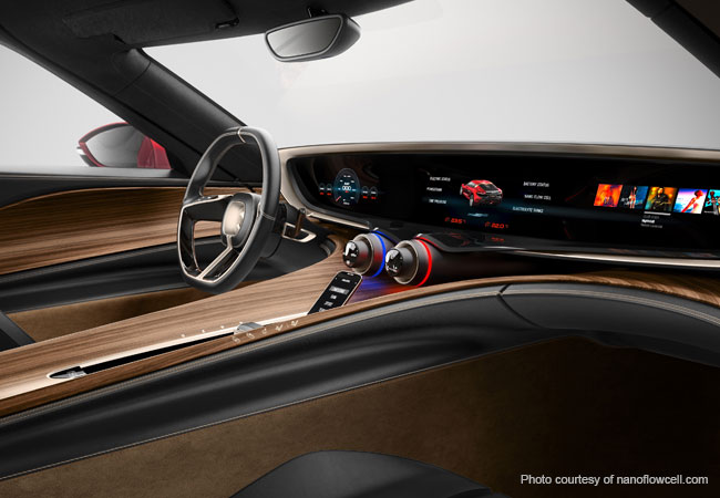 The 1.25 meter display, spans the entire dashboard