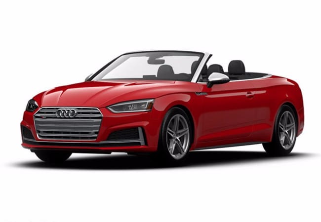 Bold red Audi S5 Cabriolet
