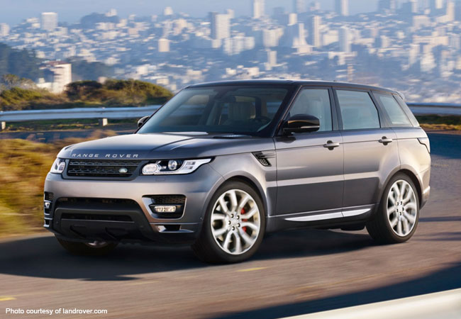 The Range Rover Sport strikes a sleek and handsome pose