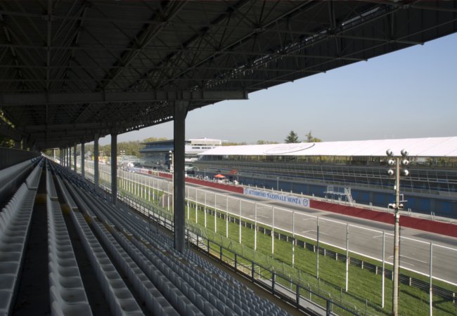 Grandstand at Monza racetrack |Belle Momenti Photography / Shutterstock