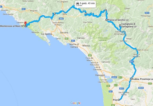 Day 1 - From Pisa to Monterosso