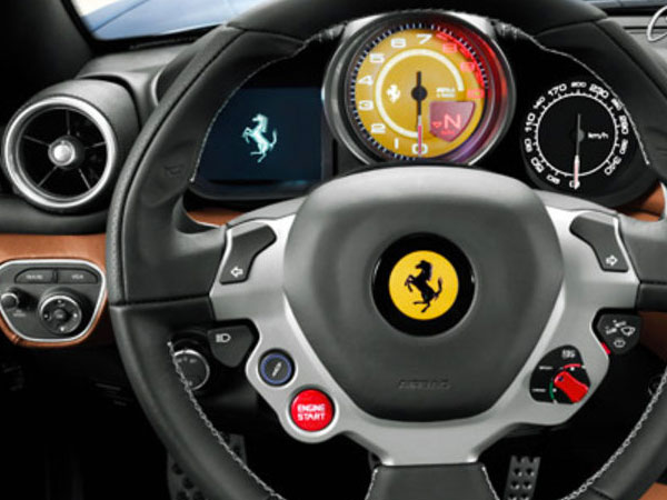 Ferrari California has all its functions accessible at your fingertips 