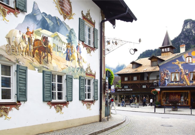 Frescoed houses make Oberammergau a charming overnight stop | Igor Plotnikov / Shutterstock.com