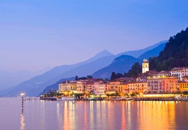 Scenic view of Lake Como