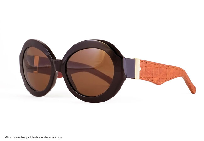 hand crafted leather-inspired frames