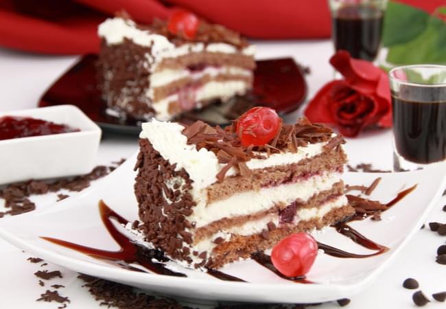 Traditional Black Forest cake