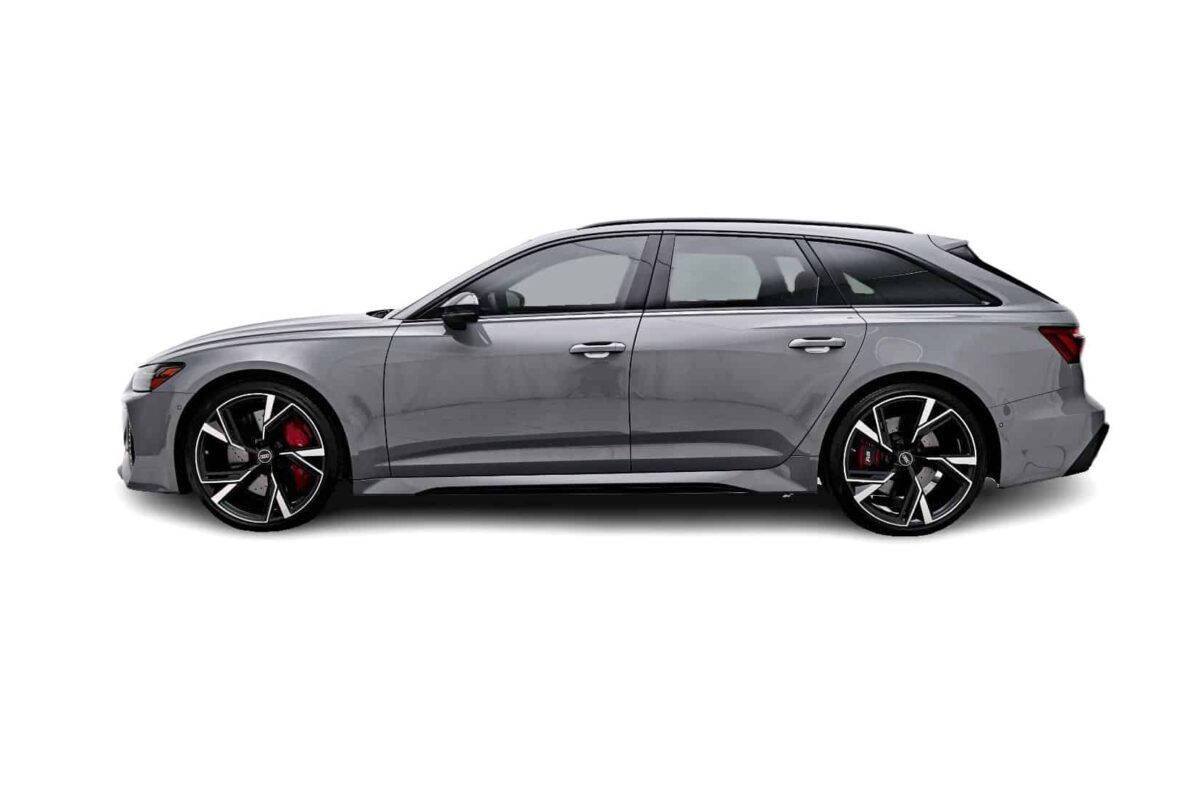 Grey Audi RS6 Side view