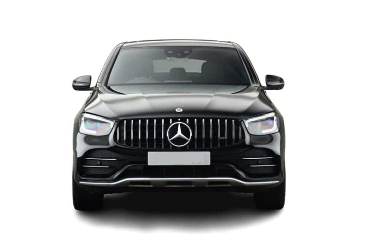 Black Mercedes GLC Front view