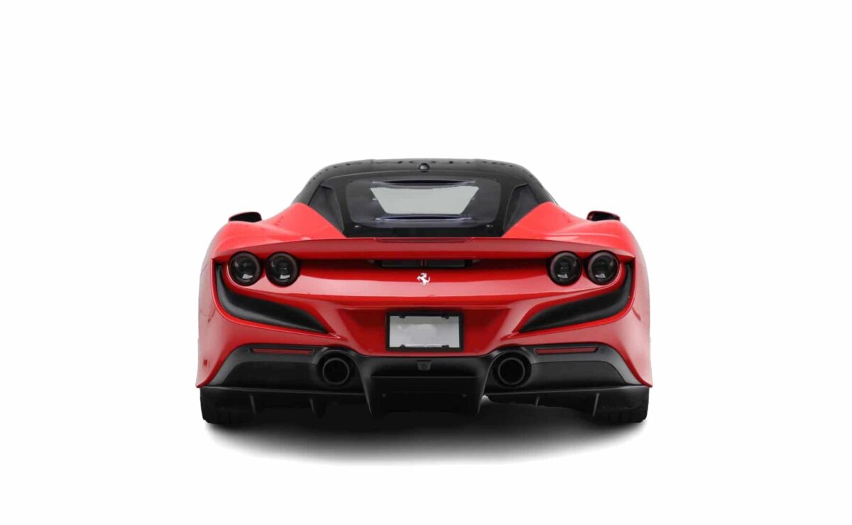 Red Ferrari F8 Tributo back view
