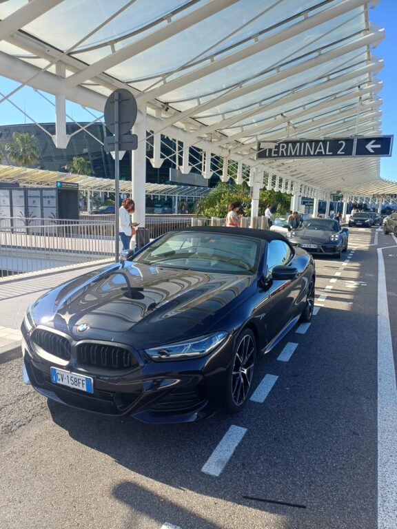 BMW M8 Cabriolet rental atNice Airport